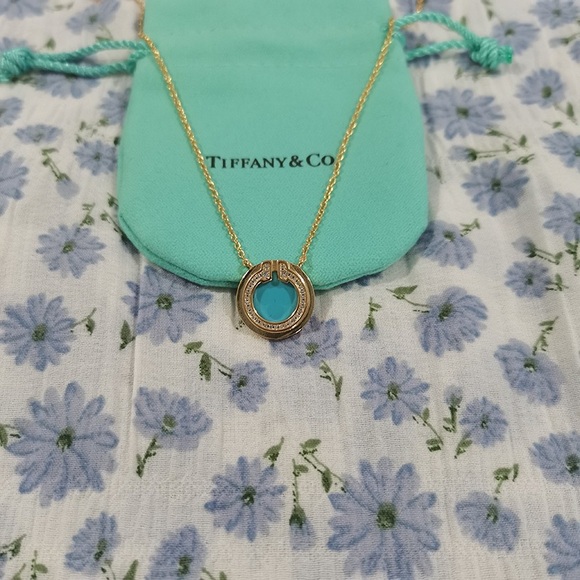 Pendant Turquoise Jewelry Tiffany Tiffany Diamond Turquoise Circle